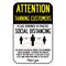 Signmission Public Safety Sign-Tanning Customers Practice Social Distancing, Heavy-Gauge, 12" H, A-1218-25365 A-1218-25365 - alternate 1